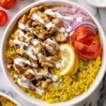 Slow Cooker Chicken Shawarma with Yogurt Sauce Recipe