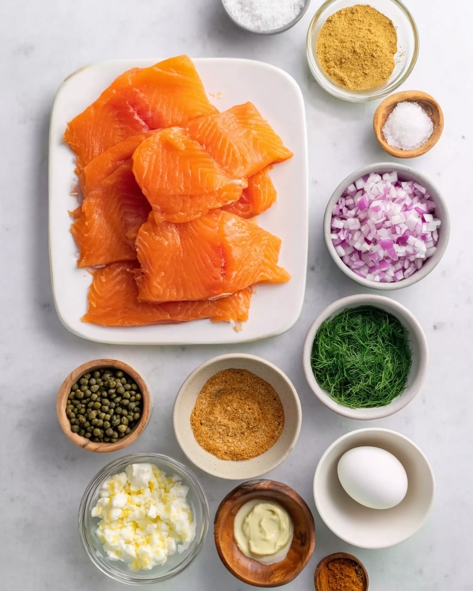 The image shows a sandwich on a white plate with a white marbled surface in the background. The sandwich has five layers: a golden brown soft bun on top, two slices of red tomato and thin purple onion rings below the top bun, a thick, lightly browned patty with orange and white tones and visible herb bits in the middle, fresh green leafy lettuce under the patty, and the bottom half of the golden brown bun. The sandwich looks fresh and stacked neatly, with creamy sauce visible between some layers. Photo taken with an iphone --ar 4:5 --v 7