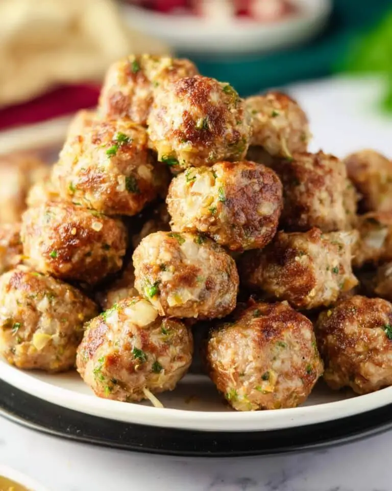 Baked Chicken Meatballs Recipe