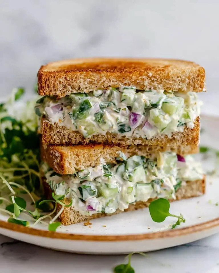 Easy Cucumber Salad Sandwiches Recipe