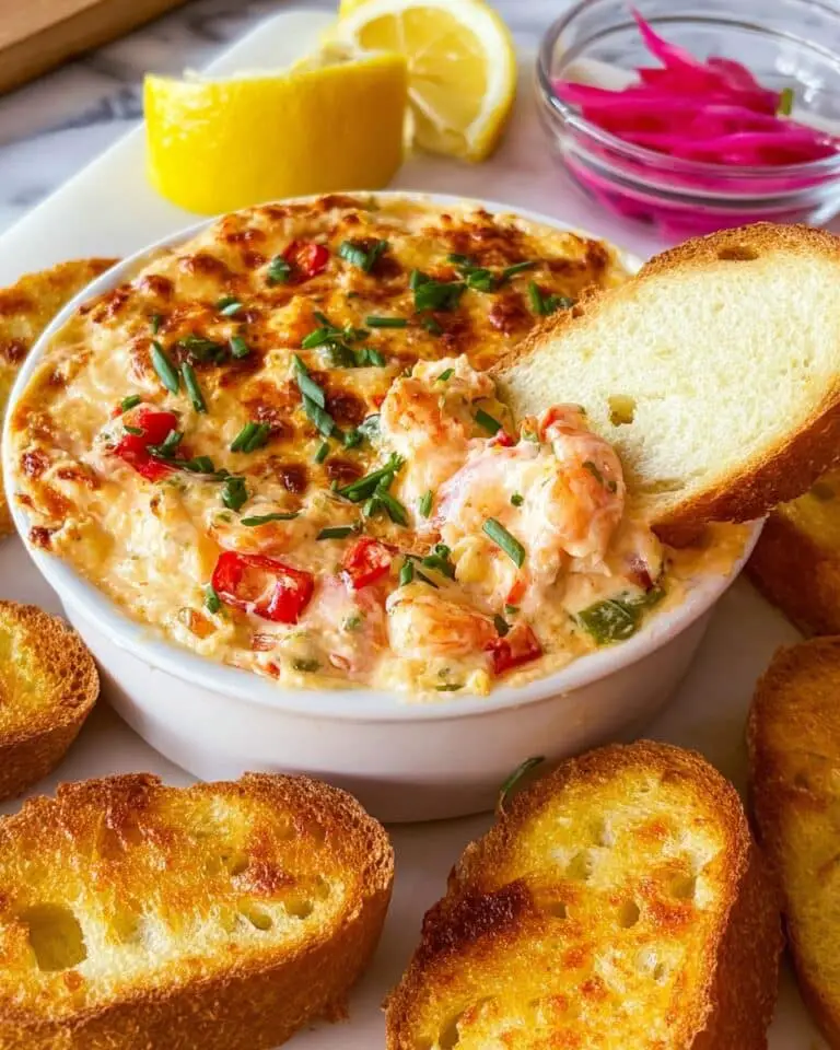 Pimento Cheese Shrimp Toast Appetizer Recipe