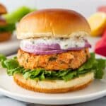 Salmon Burgers with Remoulade Sauce Recipe