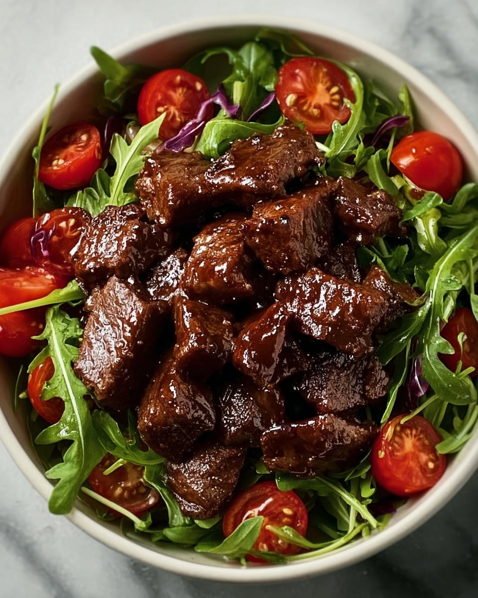 Savory Shaking Beef Salad: A Flavorful Vietnamese Delight Recipe - Recipe Image