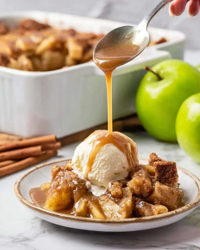 Caramel Apple Bread Pudding Recipe
