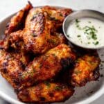 Crispy Air Fryer Chicken Wings with Baking Powder Recipe