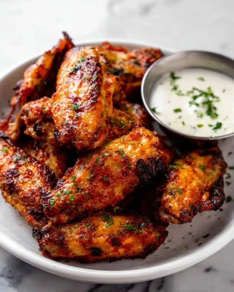 Crispy Air Fryer Chicken Wings with Baking Powder Recipe