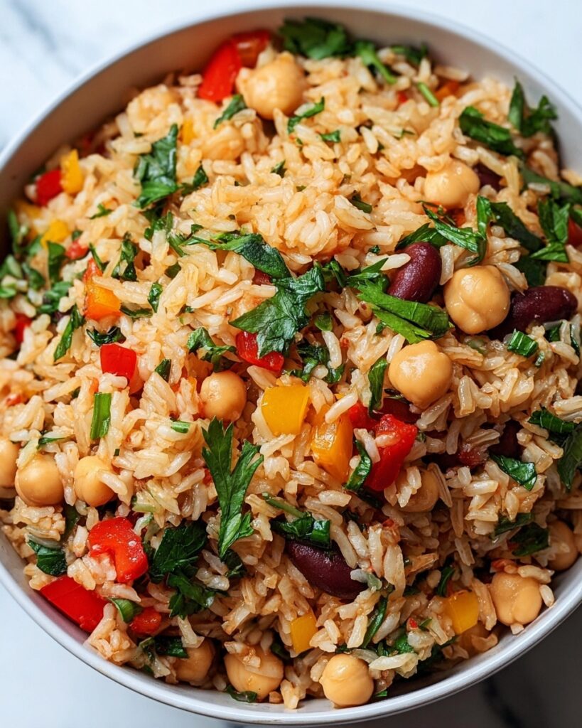 Mediterranean Rice and Beans Recipe