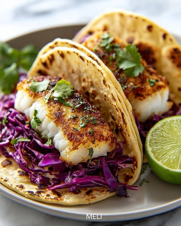 Fish Tacos with Cabbage Slaw Recipe