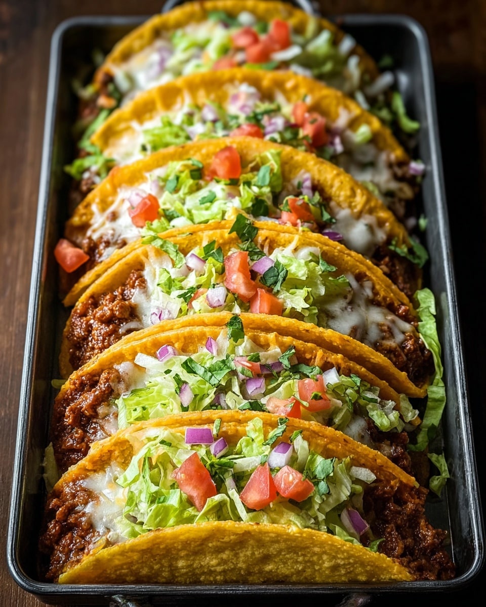 Oven-Baked Cheesy Tacos (Crispy & Loaded) Recipe - Recipe Image