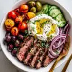 Quick & Easy Mediterranean Steak Bowl Recipe