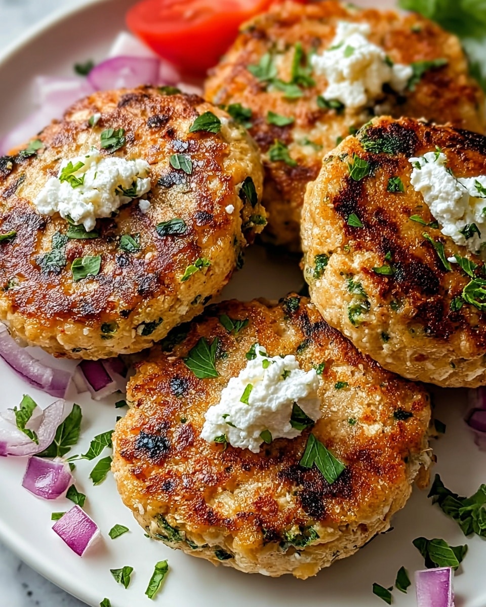 Mediterranean Chicken Patties Recipe - Recipe Image