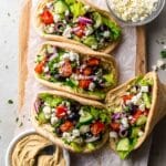 Greek Veggie Pita Wraps Recipe