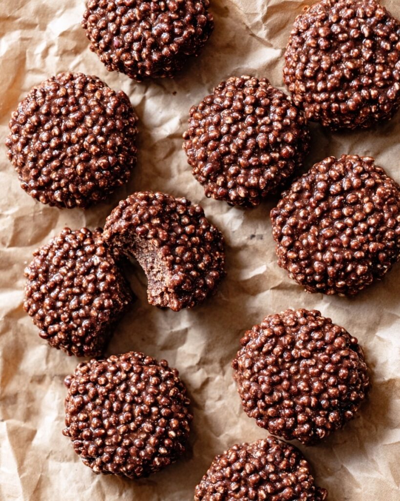 Crispy Quinoa Cacao Cookies (No-Bake!) Recipe