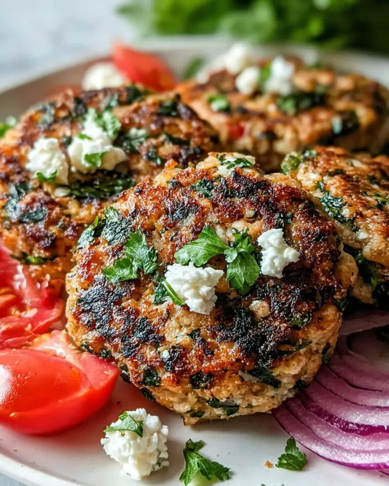 Mediterranean Chicken Patties Recipe