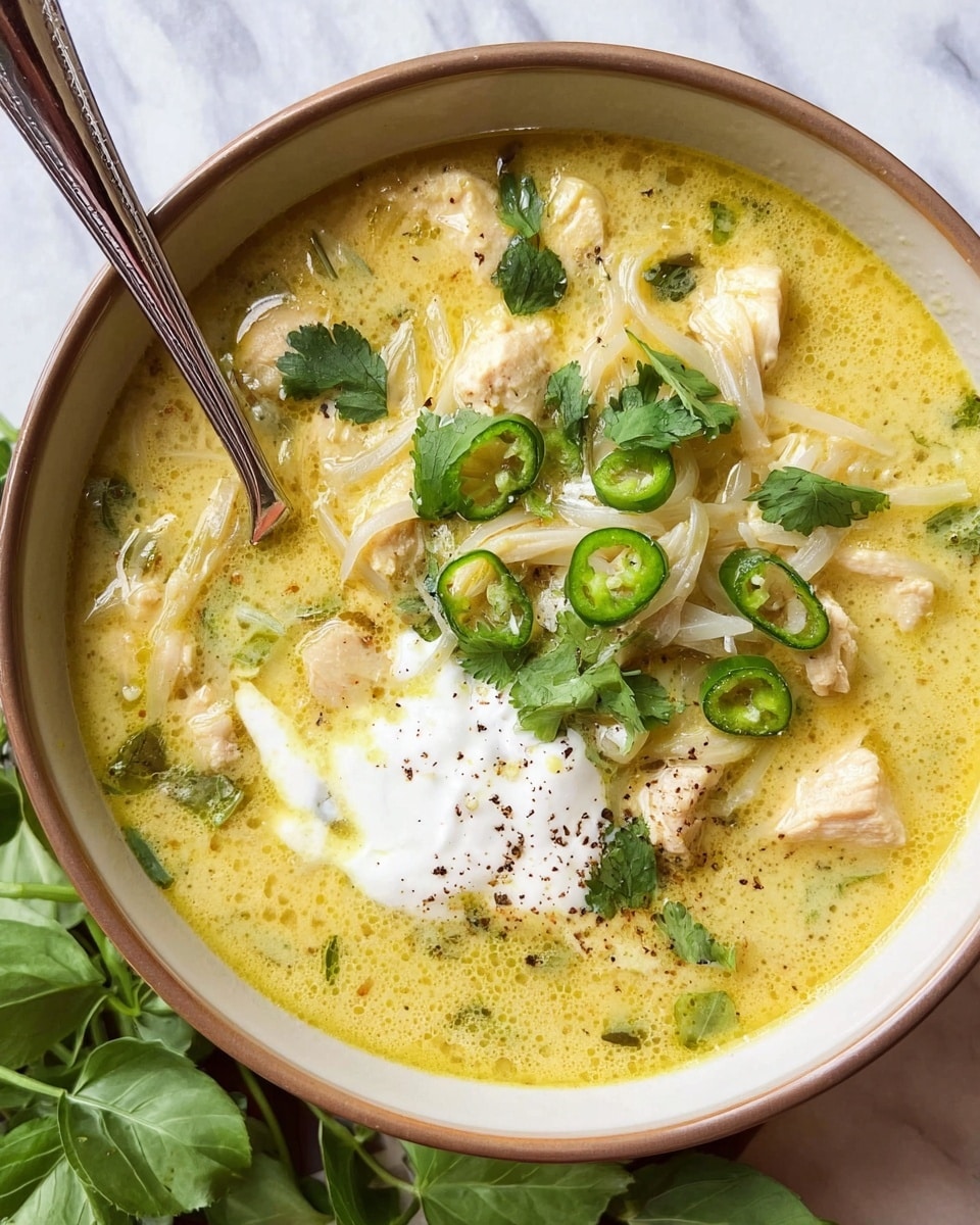 Creamy Green Enchiladas Chicken Soup Recipe - Recipe Image