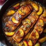 Bourbon Peach Roasted Salmon Recipe