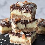 Low-Carb No-Bake Almond Joy Cheesecake Bars Recipe