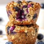 Blueberry Banana Baked Oatmeal Cups Recipe