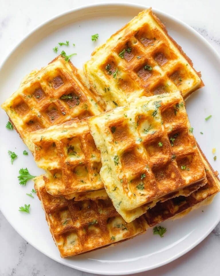 Zucchini Cheddar Waffles Recipe