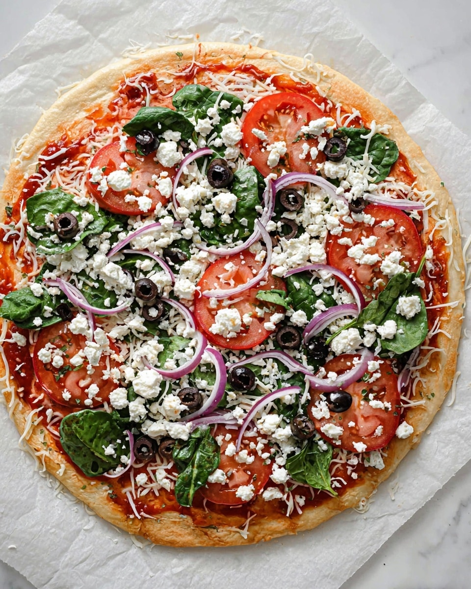 Mediterranean Pizza Recipe - Recipe Image