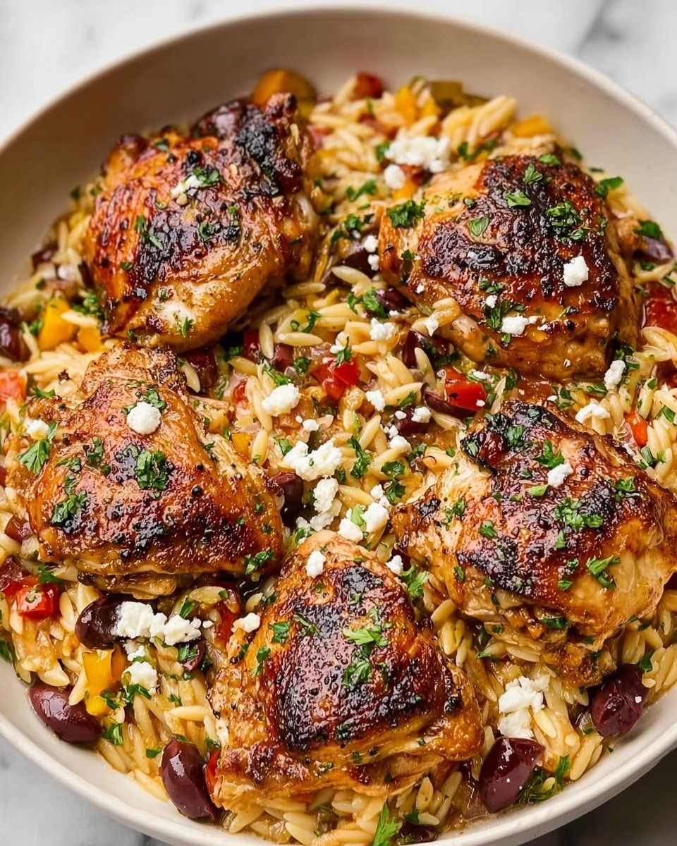 Mediterranean Chicken and Orzo – Easy 30-Minute Recipe - Recipe Image