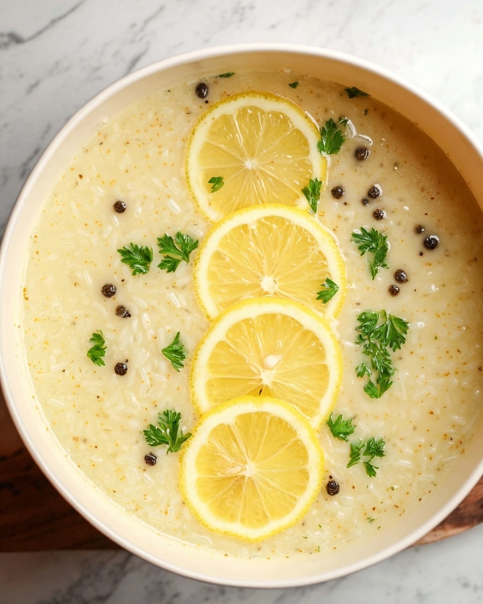 Creamy Lemon Chicken Orzo Soup Recipe - Recipe Image