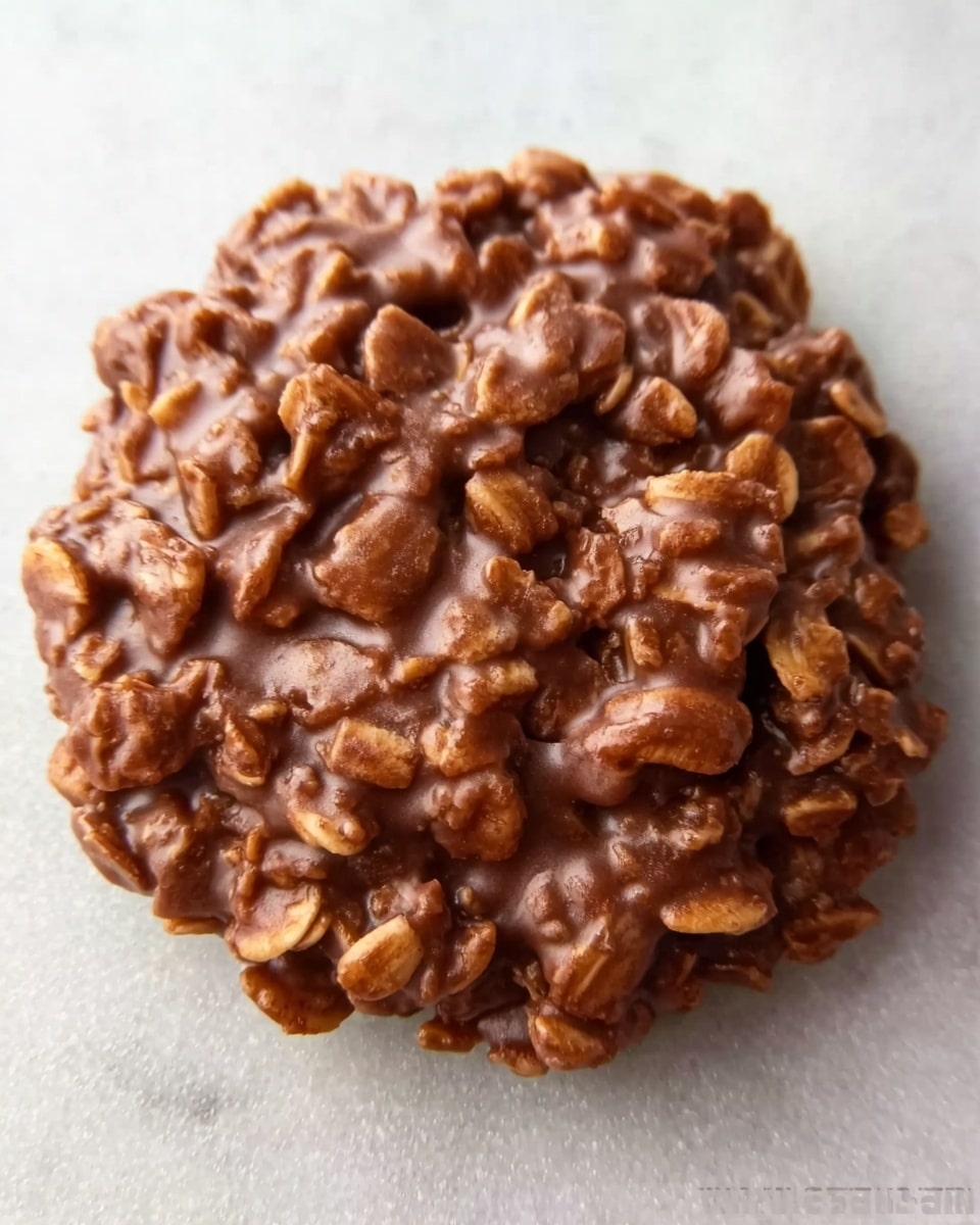 A white plate with blue patterns is filled with many round, uneven chocolate oatmeal cookies stacked closely together. Each cookie has a rough texture with visible oats covered in thick, glossy chocolate, creating a chunky and rich look. The cookies vary slightly in shape but are generally thick, with a textured surface that shows the oats sticking out. The plate sits on a white marbled surface. photo taken with an iphone --ar 4:5 --v 7
