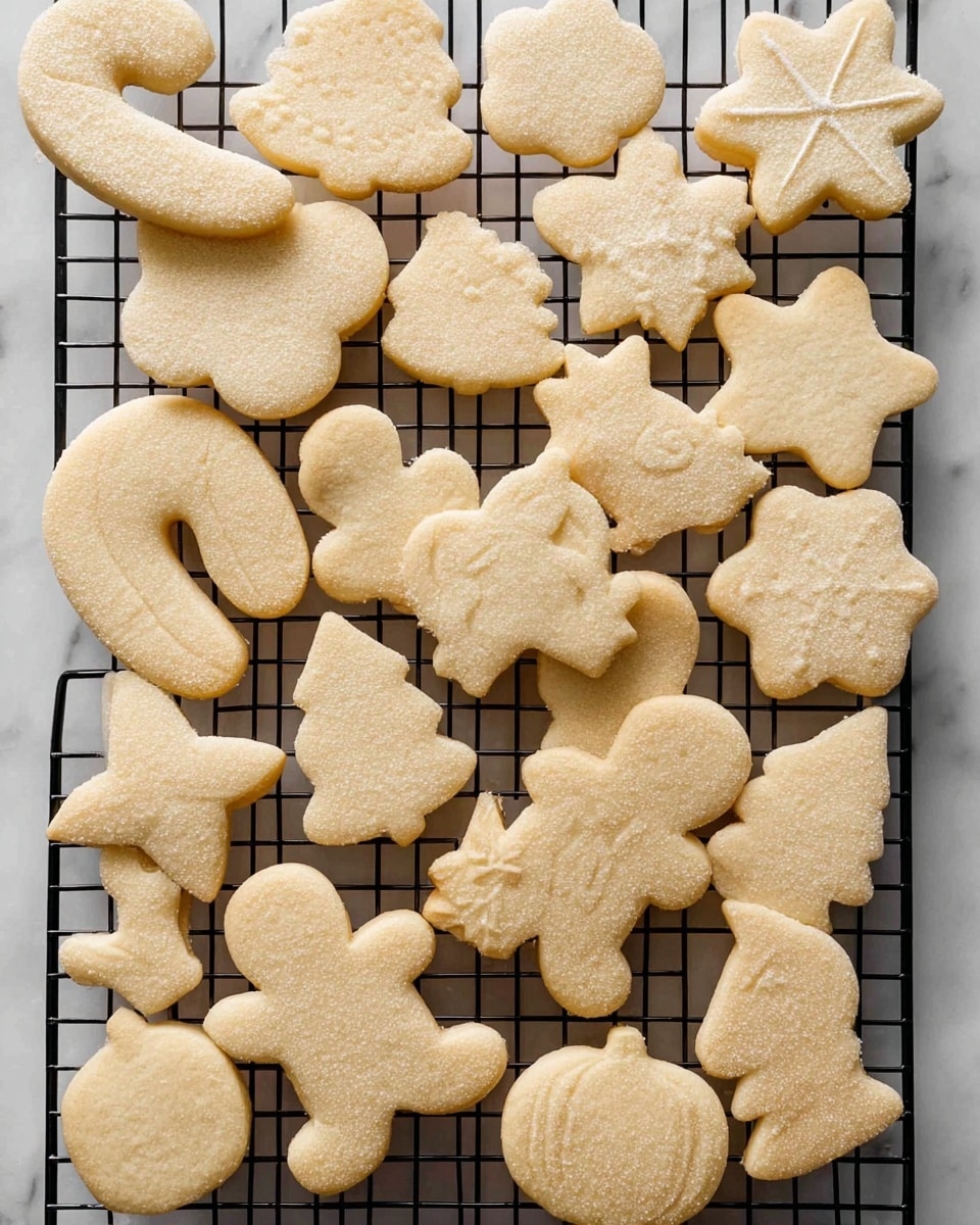 A white plate holds five decorated cookies on a white marbled surface with a red and white striped cloth partially visible underneath. On the plate, there are two star-shaped cookies on top, both covered in smooth yellow icing. Below them, there is a snowflake-shaped cookie with white icing, overlapping a Christmas tree-shaped cookie with green icing. To the left of the tree cookie, a candy cane-shaped cookie with white icing has diagonal red stripes. The cookies have a soft texture and rounded edges. Photo taken with an iphone --ar 4:5 --v 7