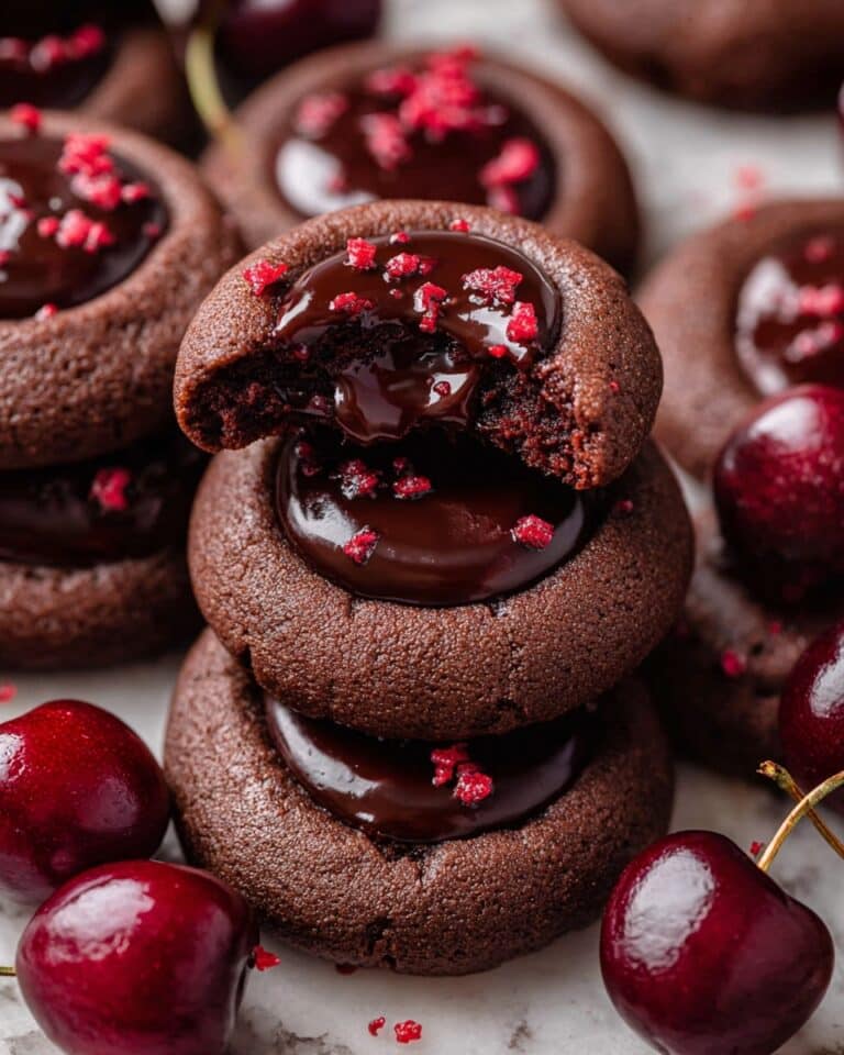 Chocolate Cherry Cookies Recipe