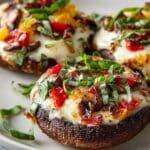 Low-Carb Portobello Pizzas Recipe