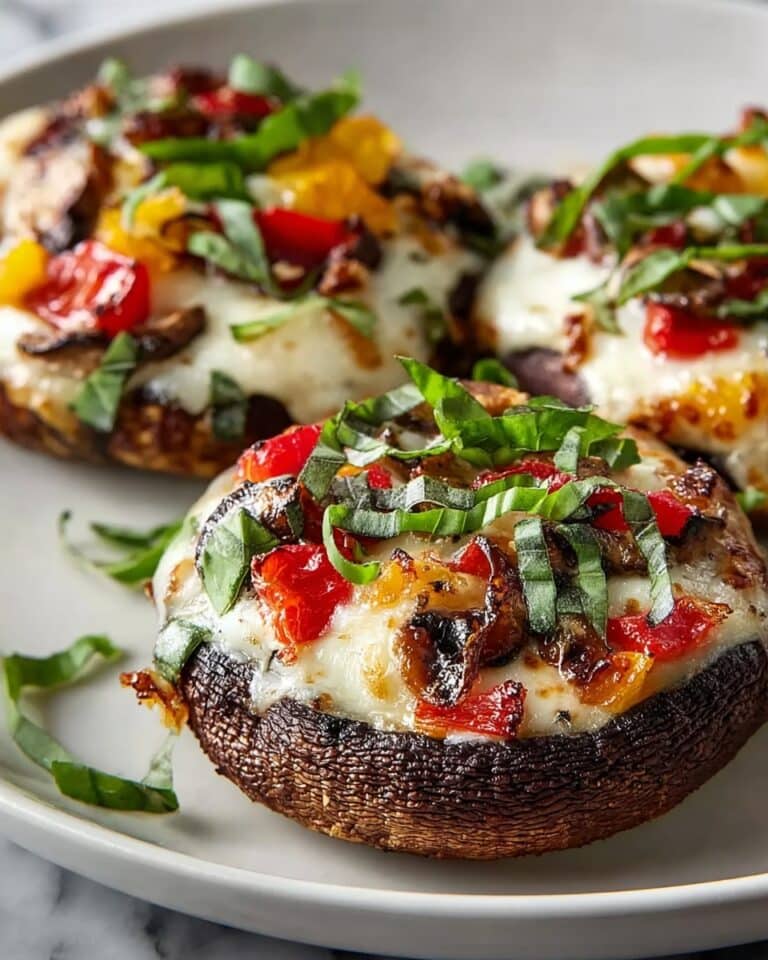Low-Carb Portobello Pizzas Recipe