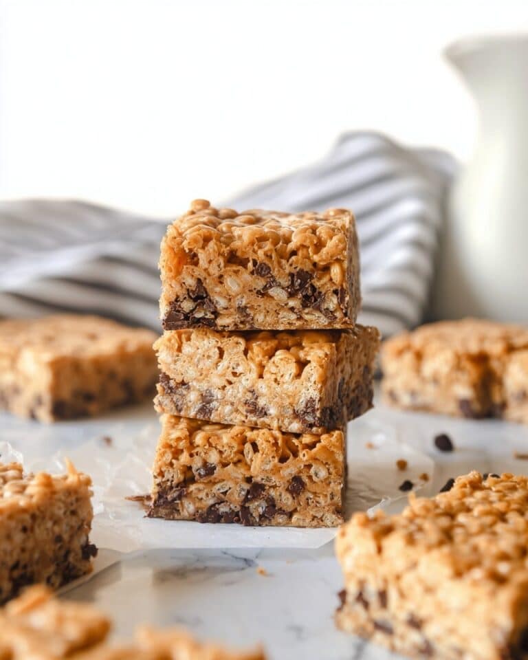 No Bake Chocolate Peanut Butter Cheerio Bars (4 Ingredients) Recipe