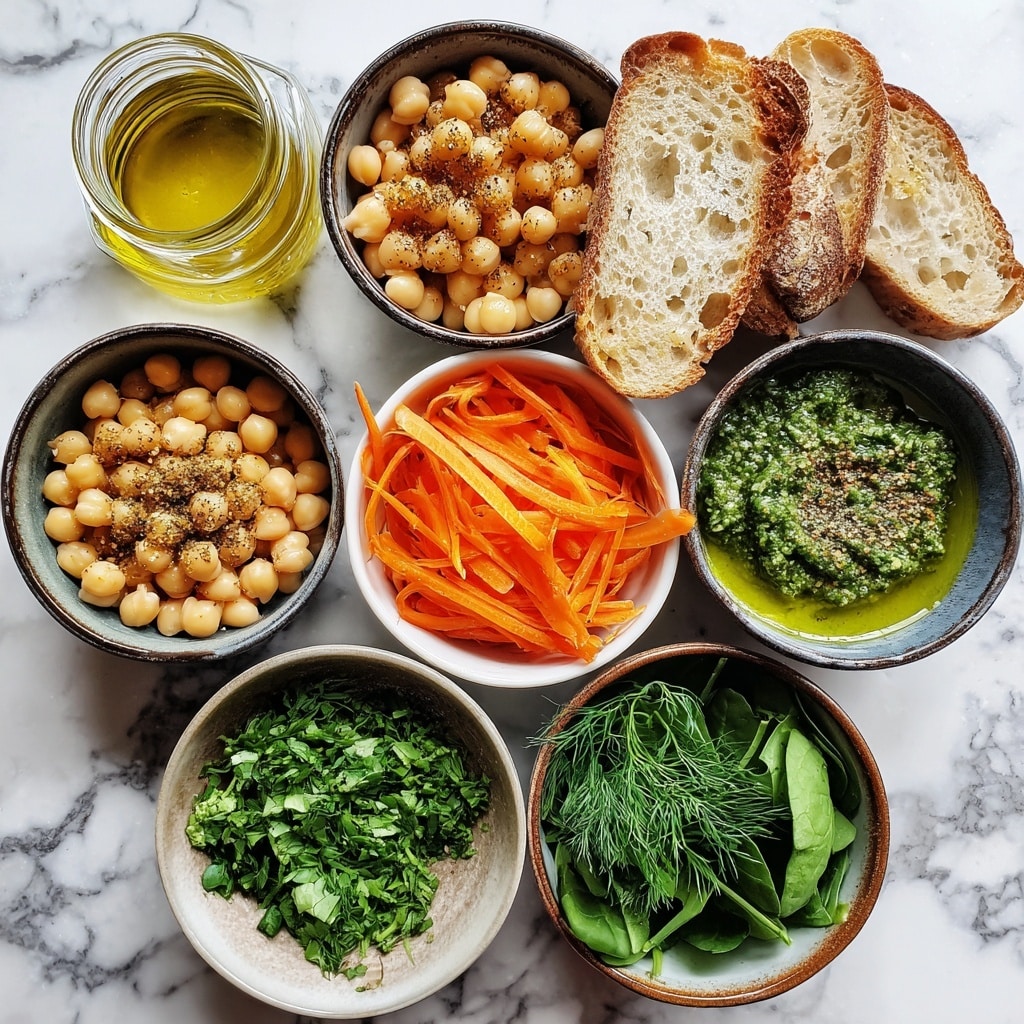 Smashed Pesto Chickpeas Toast Recipe - Recipe Image