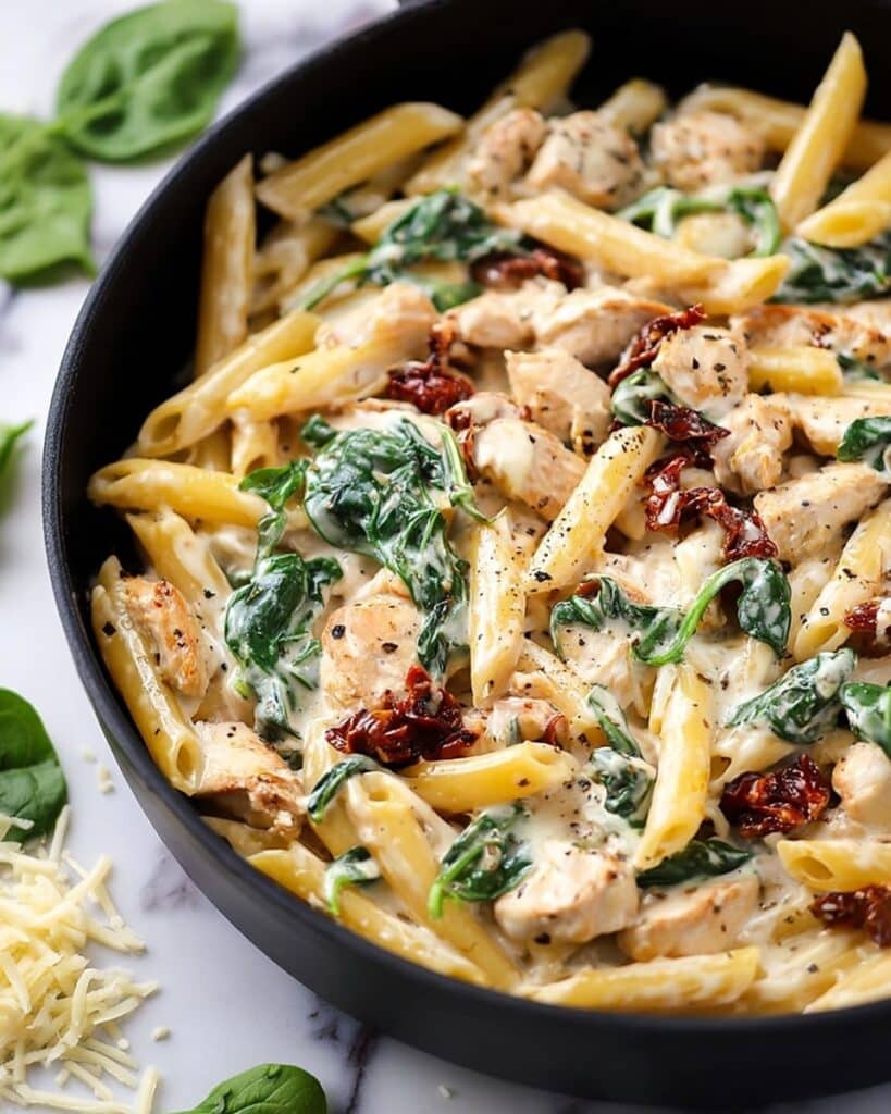 Tuscan Garlic Chicken Pasta Recipe