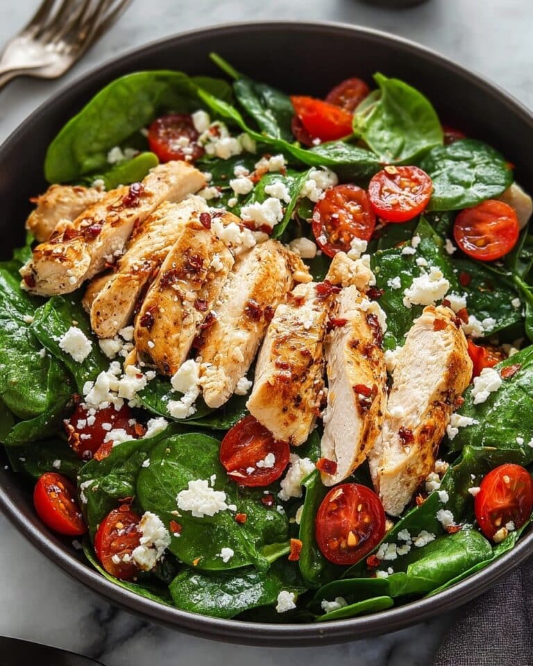 Spinach Chicken Salad with Zesty Chipotle Twist Recipe