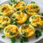 Mini Crustless Broccoli Quiche Recipe