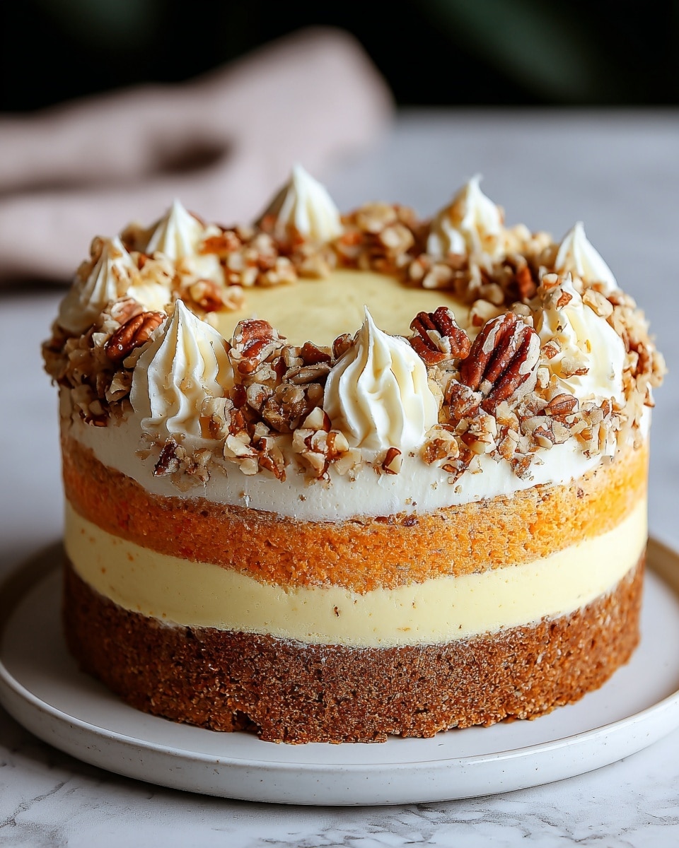 Carrot Cake Cheesecake Recipe – Easy Holiday Dessert Recipe - Recipe Image