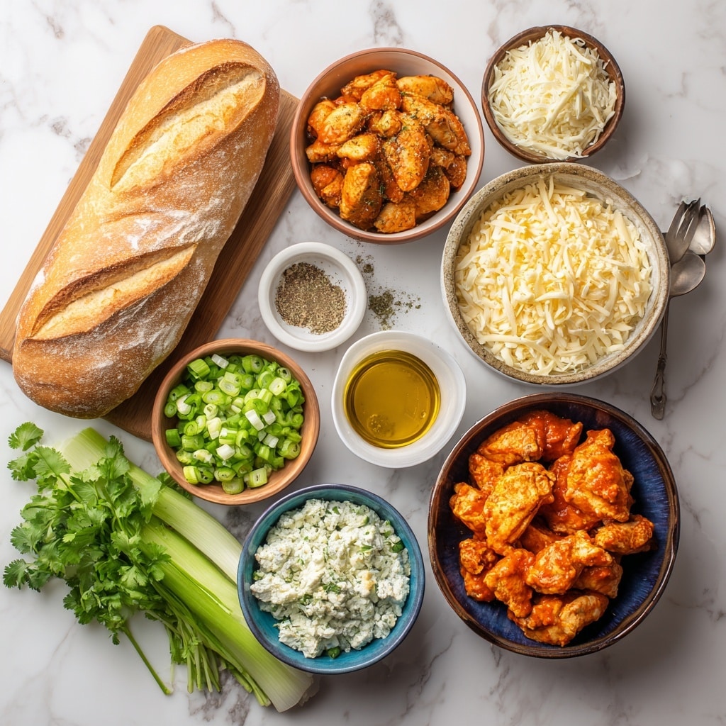 Buffalo Chicken French Bread Pizza Recipe - Recipe Image