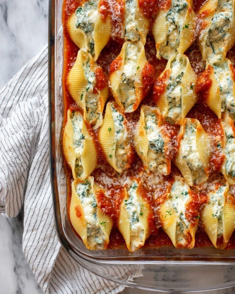 Spinach and Ricotta Stuffed Shells Recipe