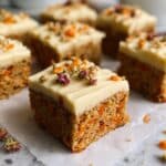 Healthy Carrot Cake Bars (Gluten-Free, Paleo, Vegan) Recipe