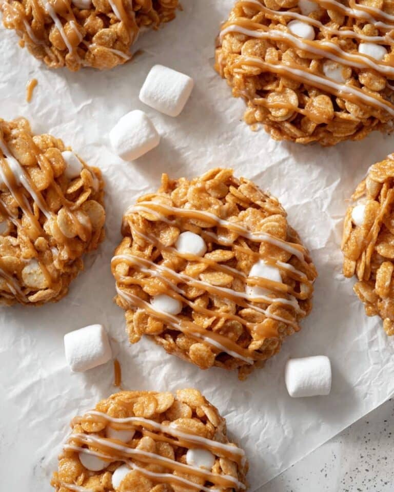 Crumbl No-bake Marshmallow Peanut Butter Cornflake Cookies Recipe