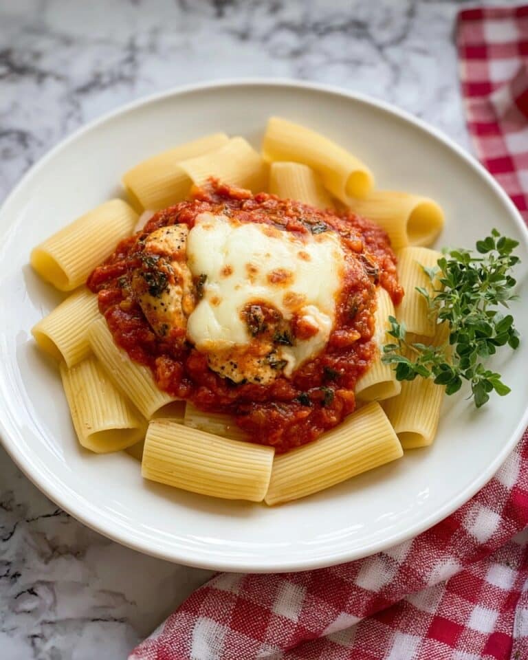 Chicken Ricotta Pasta Bake with Spinach and Marinara Recipe
