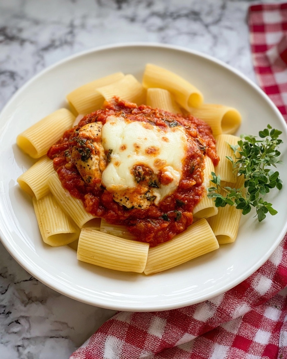 Chicken Ricotta Pasta Bake with Spinach and Marinara Recipe