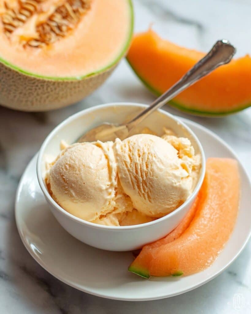 Cantaloupe Sea Salt Ice Cream Recipe