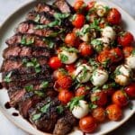 Grilled Flank Steak Caprese with Balsamic Dressing Recipe