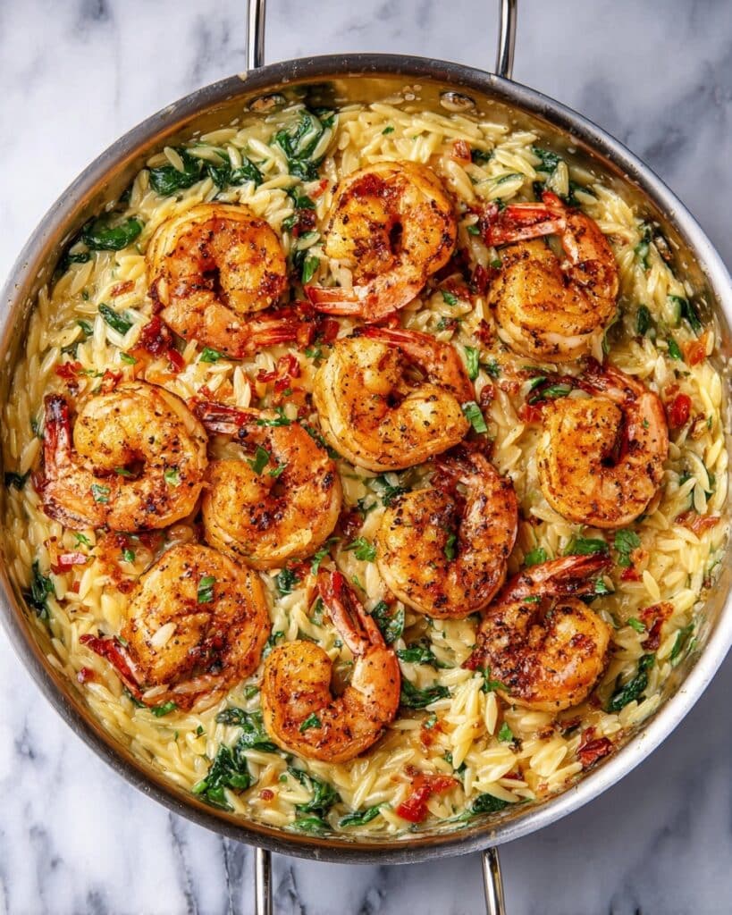 One Pot Marry Me Shrimp and Orzo Pasta Recipe