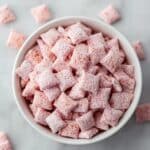 Easy Strawberry Shortcake Puppy Chow Recipe