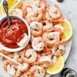 Roasted Shrimp with Homemade Cocktail Sauce Recipe
