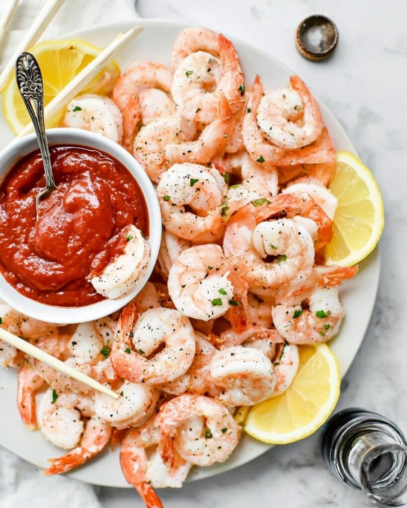 Roasted Shrimp with Homemade Cocktail Sauce Recipe