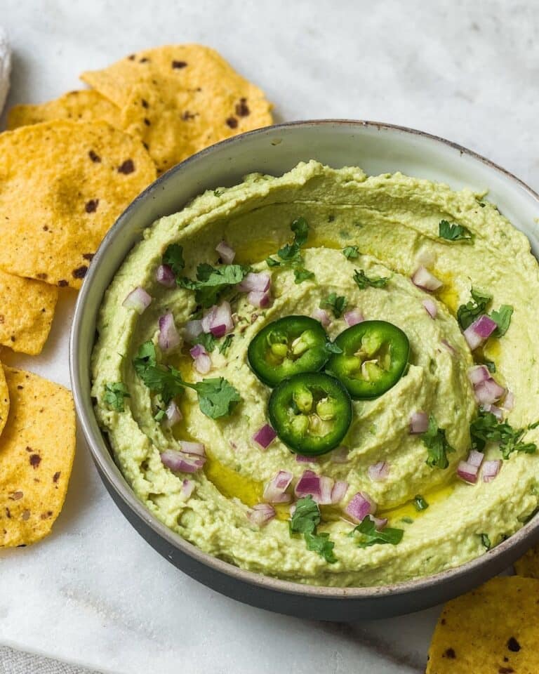 Avocado Cilantro Lime Hummus Recipe